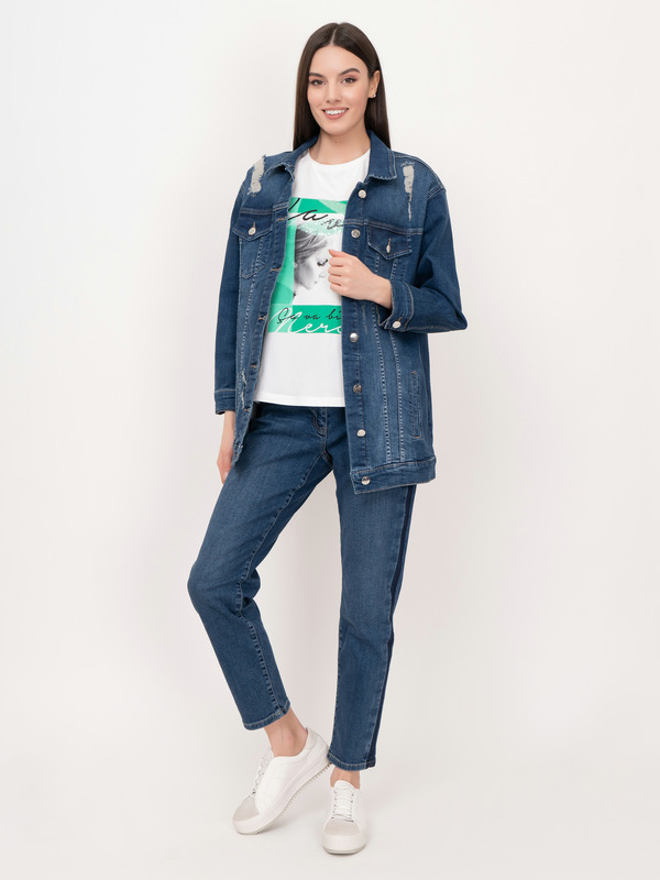 Э7133-121/21-01 Брюки джинсовые Franco Vello