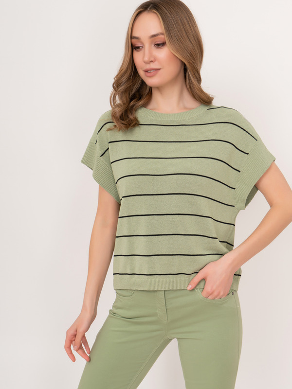 Э158102/5305/22-01 Пуловер с коротким рукавом Luisa Cerano