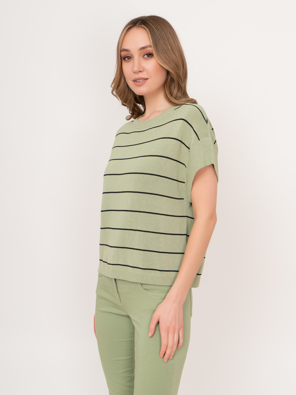 Э158102/5305/22-01 Пуловер с коротким рукавом Luisa Cerano