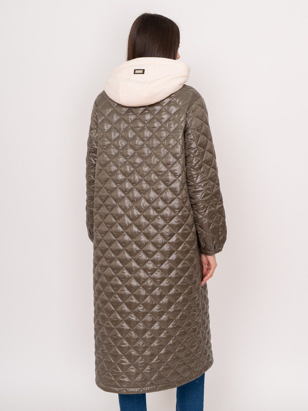 Э3274-122-oliva/м/22-01 Пальто утепленное Franco Vello