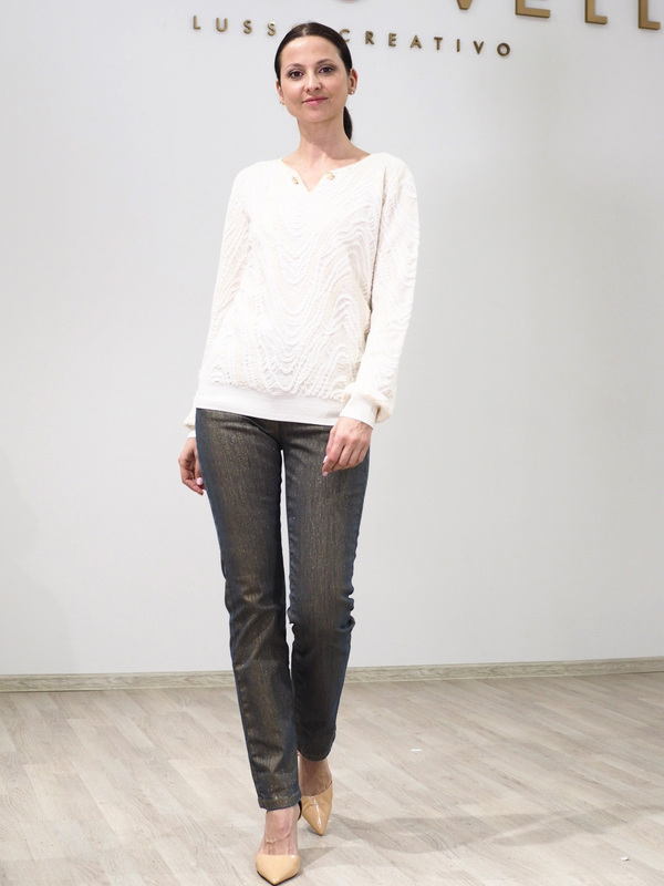 ОБ-7701-225/24-02 Брюки джинсовые Franco Vello