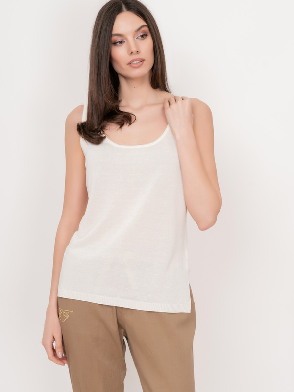 ЭCUNICOLO/22-01 Майка (топ) трикотажная Luisa Spagnoli