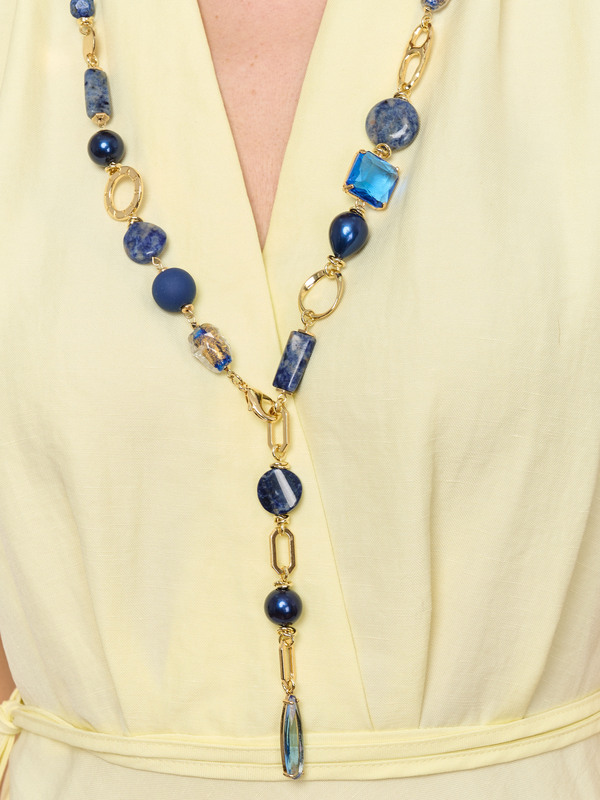 C494423/26-01 Колье-трансформер Лазуритовый город Franco Vello&Ярославна