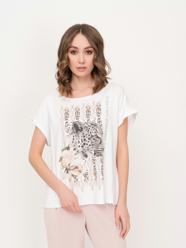 Э4M454/21-01 Футболка Elisa Fanti