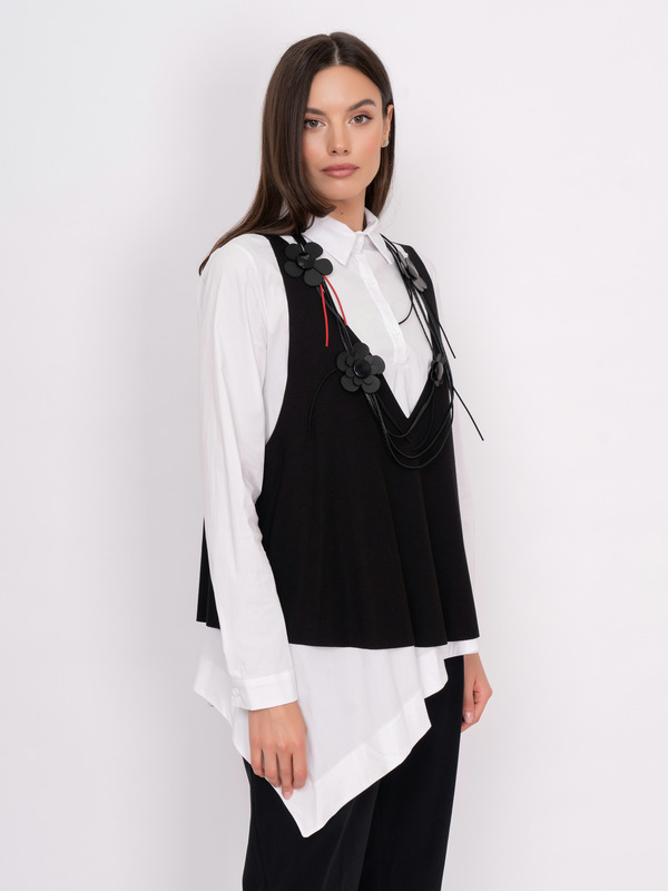 Э20WBLO085V00/22-01 Комплект (блуза+жилет) Verda