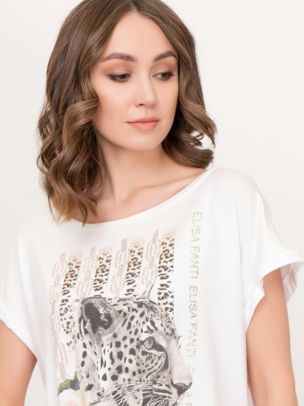 Э4M454/21-01 Футболка Elisa Fanti