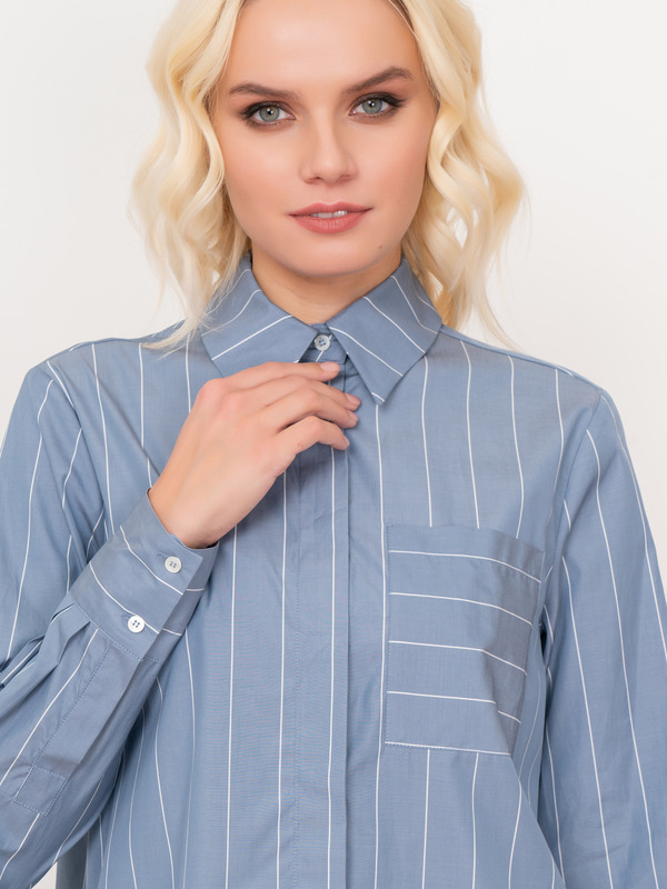 Э21FA4842CL633/21-02 Блузка (рубашка джинсовая) Beatrice