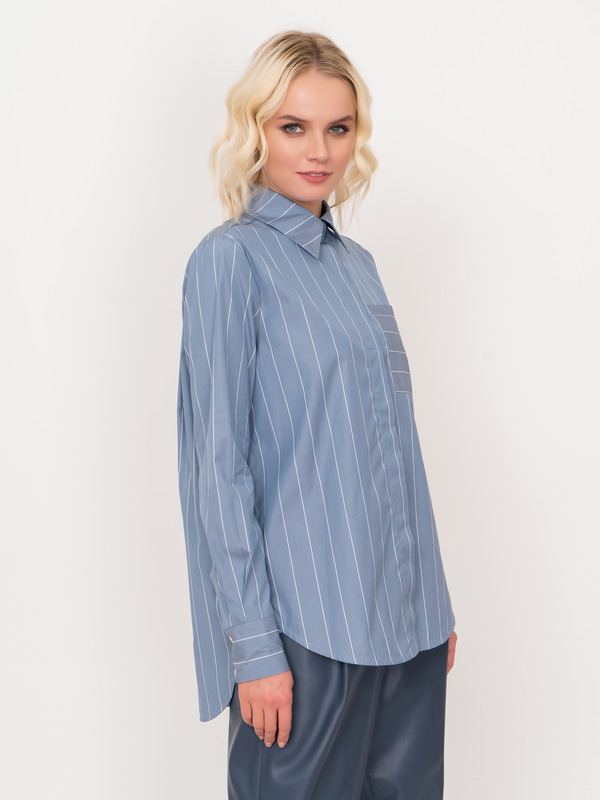 Э21FA4842CL633/21-02 Блузка (рубашка джинсовая) Beatrice