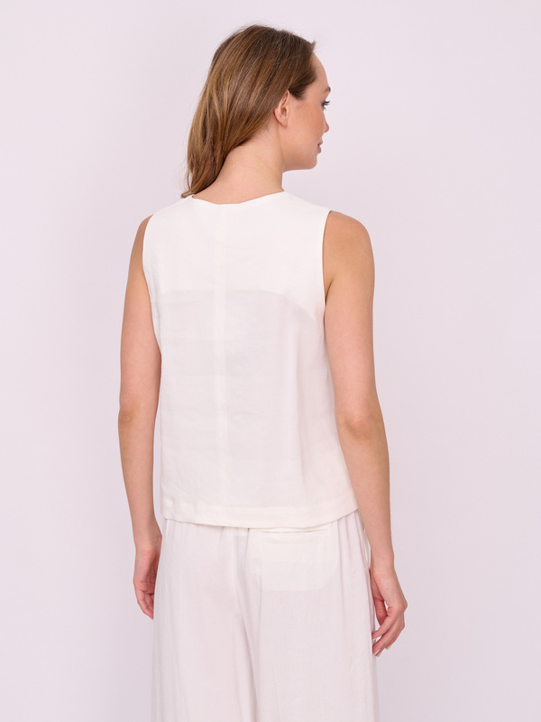 Э31610335 COGNAC/23-01 Блузка типа топ Marella Monochrome