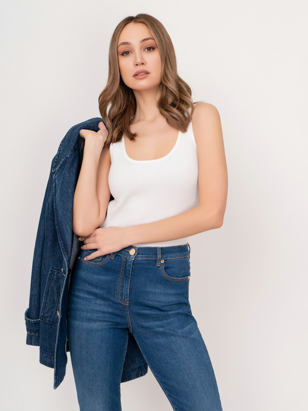 ЭCONIO/22-01 Майка (топ) трикотажная Luisa Spagnoli