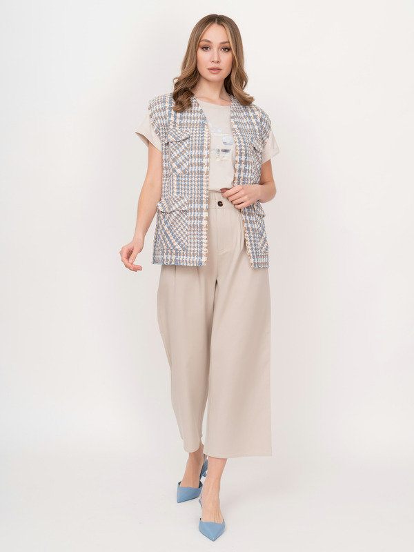 Э221110/10199/22-01 Жилет (жакет без рукавов) Unq