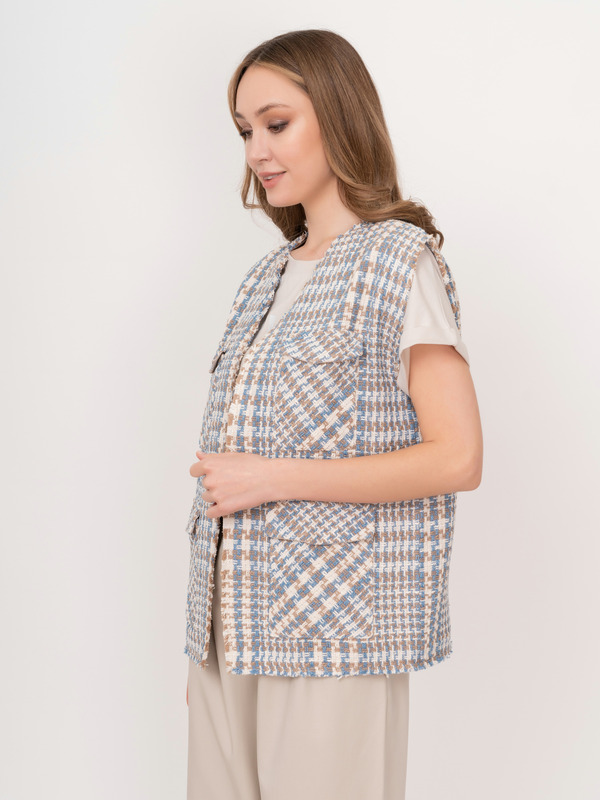 Э221110/10199/22-01 Жилет (жакет без рукавов) Unq