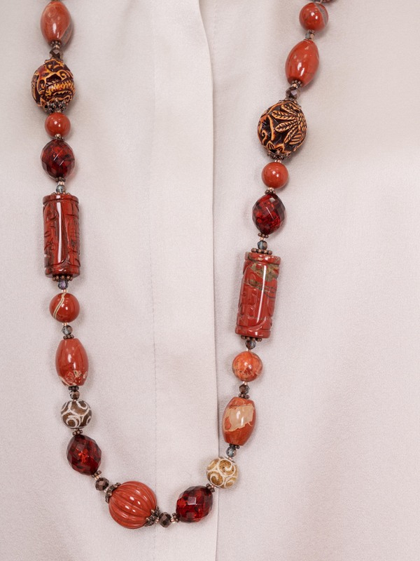 180014/21-02 Бусы Огненный Дракон ср. Ярославна