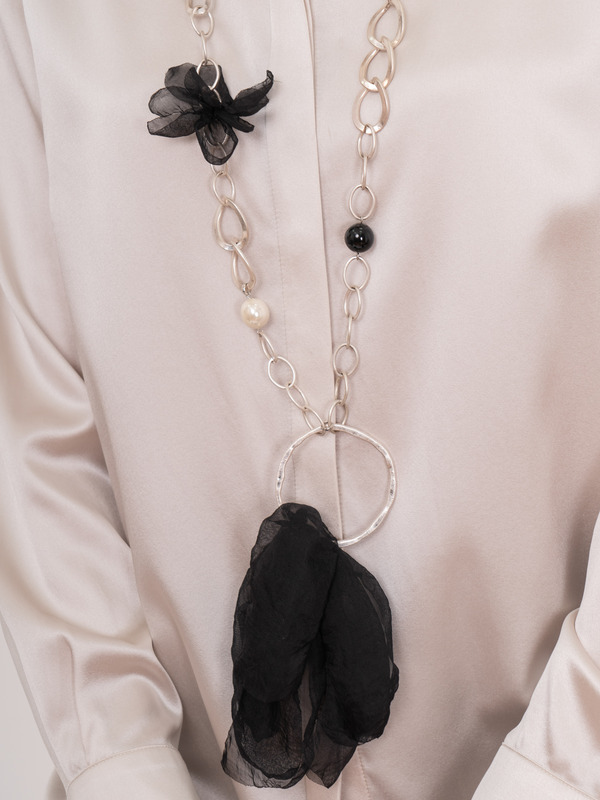 345787/21-02 Колье-кулон Мегаполис Ярославна