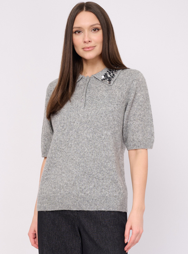 5116-227/26-02 Джемпер вязаный (поло) Franco Vello