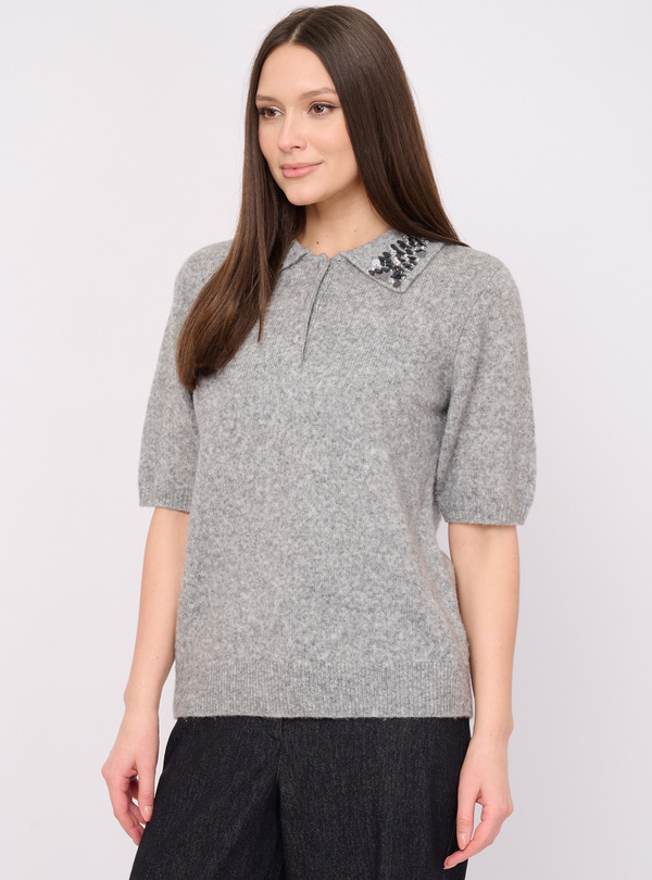 5116-227/26-02 Джемпер вязаный (поло) Franco Vello