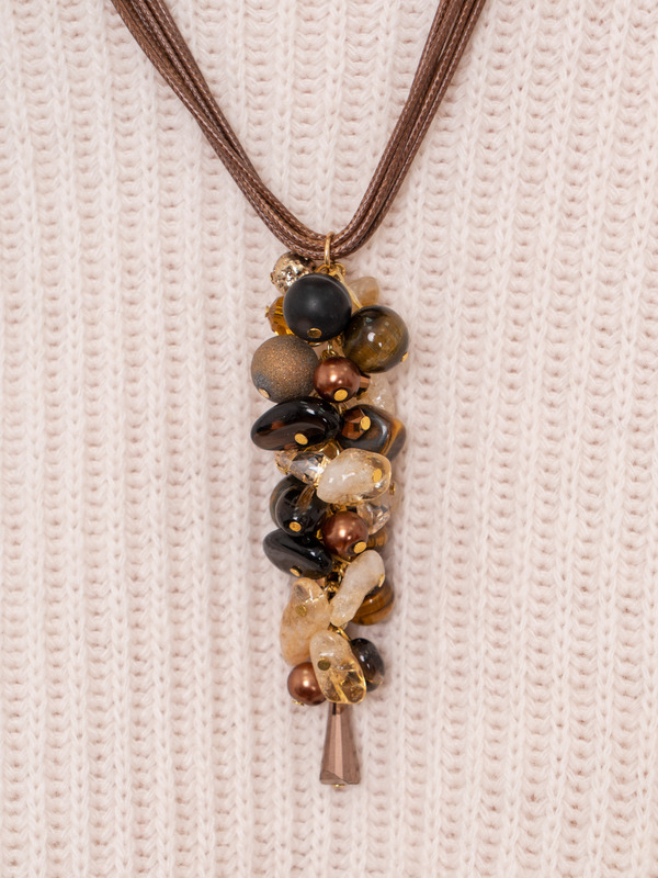 345176/21-02 Колье Золотая дымка Ярославна