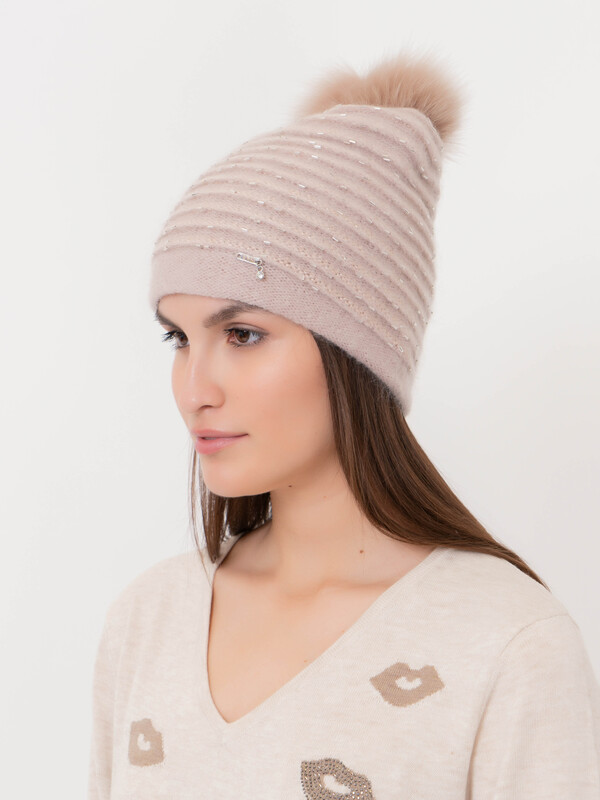 ЭS6726 CLP/20-2 Шапка с помпоном Vizio