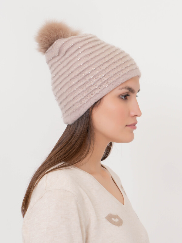 ЭS6726 CLP/20-2 Шапка с помпоном Vizio