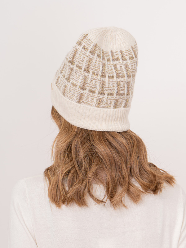 Э1203-223/22-02 Комплект вязаный (шапка + шарф) Franco Vello