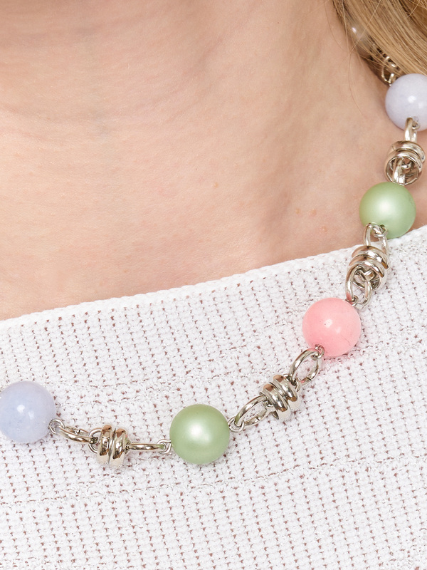 Э399797/25-01 Колье Коктейль Карамель Ярославна