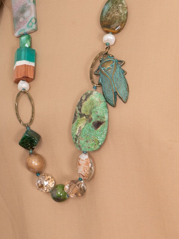 Э433132/22-01 Бусы Край Лесной Феи ср. Ярославна