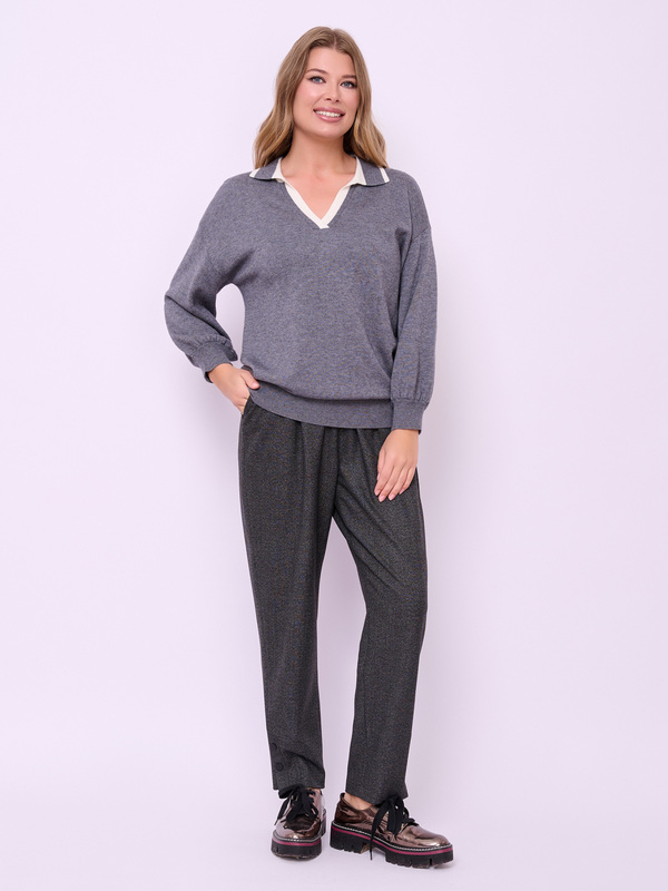 Э5525-224/23-02 Джемпер с воротником поло Franco Vello