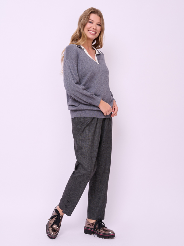 Э5525-224/23-02 Джемпер с воротником поло Franco Vello