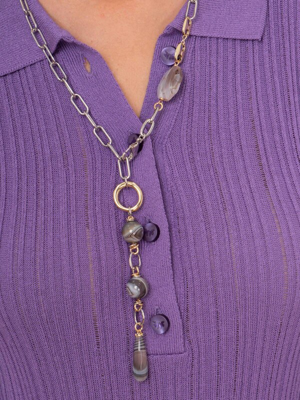 Э383093/22-02 Колье-трансформер Золотое Кольцо Ярославна