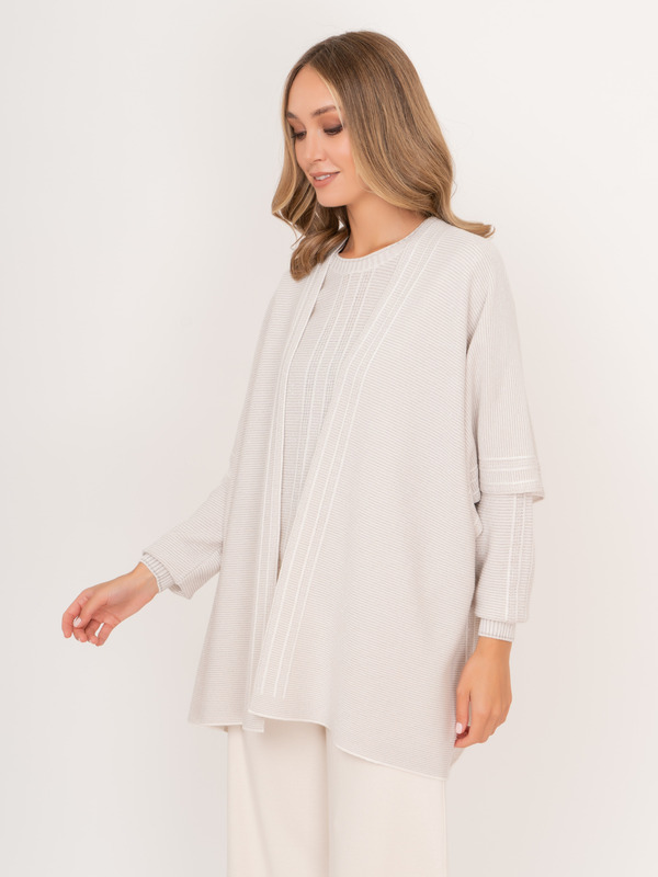 Э55104/22-02 Накидка (пончо) трикотажная D.Exterior