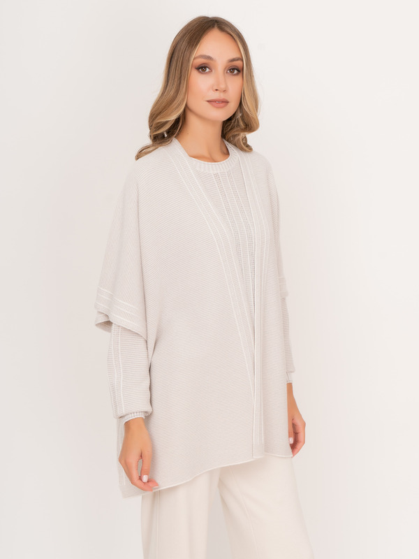 Э55104/22-02 Накидка (пончо) трикотажная D.Exterior