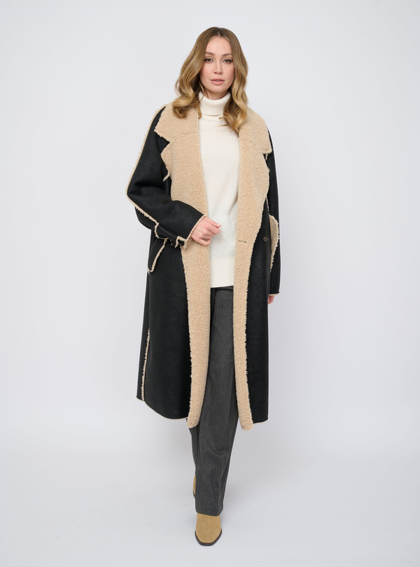 Э3865-226/м/25-02 Пальто из искусственного меха Franco Vello