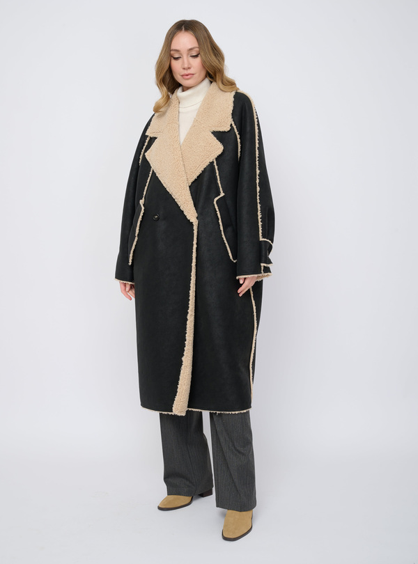 Э3865-226/м/25-02 Пальто из искусственного меха Franco Vello