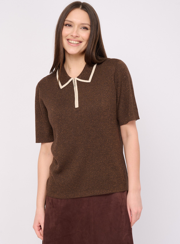 5094-227/26-02 Джемпер вязаный (поло) Franco Vello