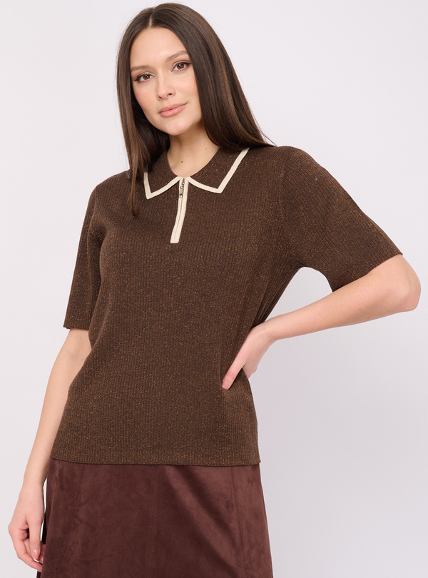 5094-227/26-02 Джемпер вязаный (поло) Franco Vello