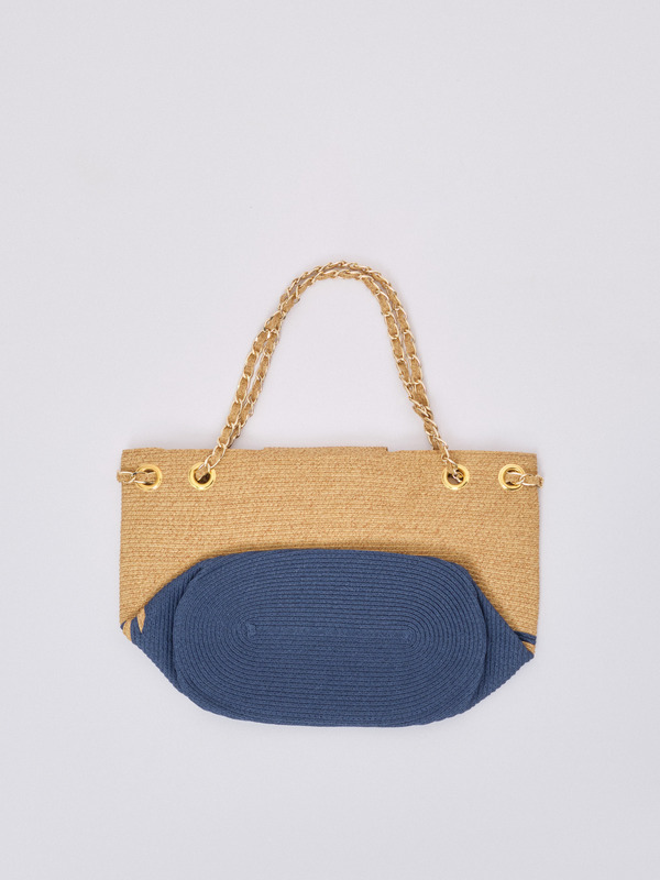 ЭGB10-1 beige/blue/23-01 Сумка A.Fabretti