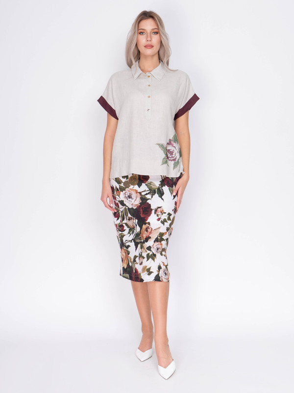 OLGA 205/19-01 Блуза Moretti