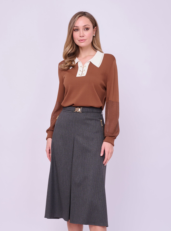 Э5936-226/м/25-02 Джемпер (с воротом поло) Franco Vello