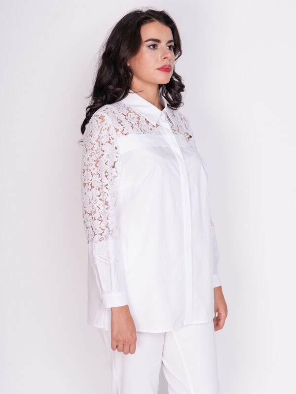 Э12144-S19/19-01 Блуза+брошь Franco Vello