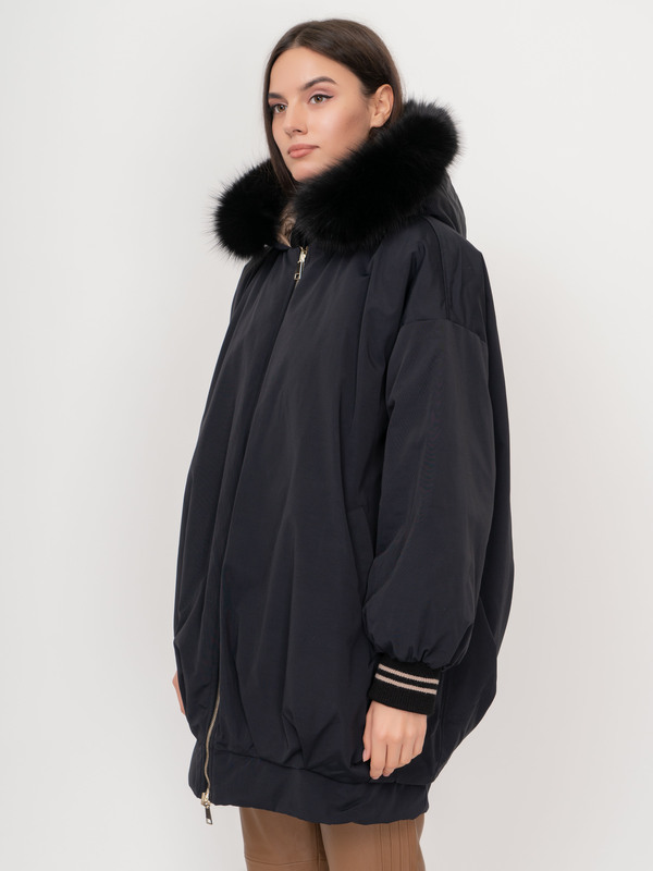 ЭRAISSA/20-02 Пальто (пуховик) двухстор. Fontanelli