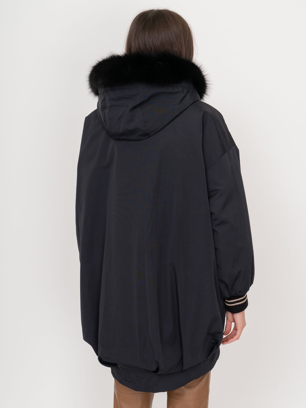 ЭRAISSA/20-02 Пальто (пуховик) двухстор. Fontanelli