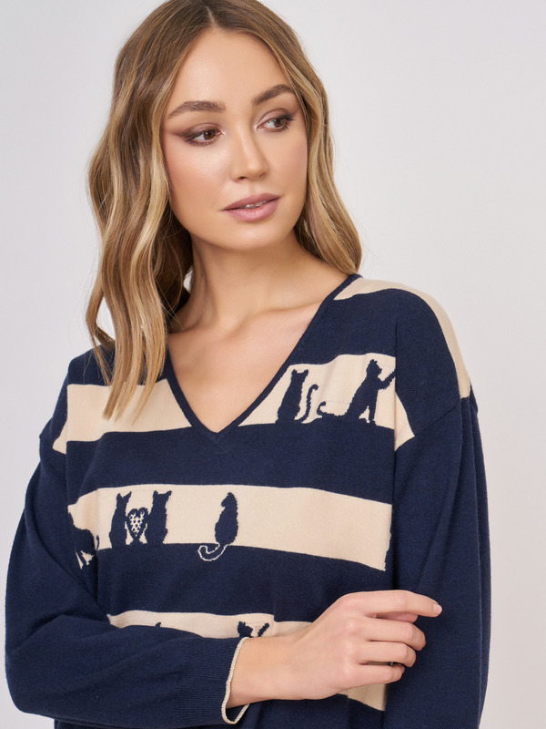 ЭAW875/22-02 Пуловер Leo&Ugo