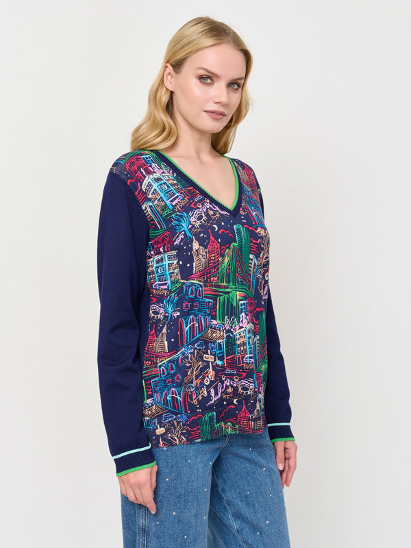 ЭDW227/м/24-02 Пуловер LEO & UGO