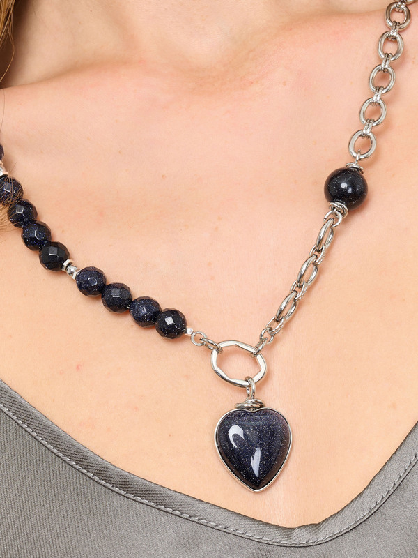 Э434870/24-02 Колье Сердечные тайны Ярославна