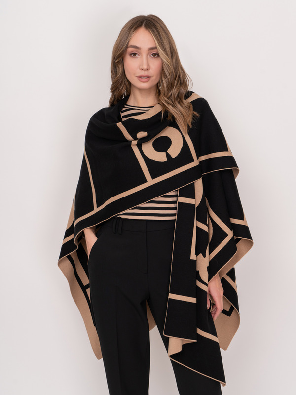 Э021525/21-02 Пончо тр. Rabe