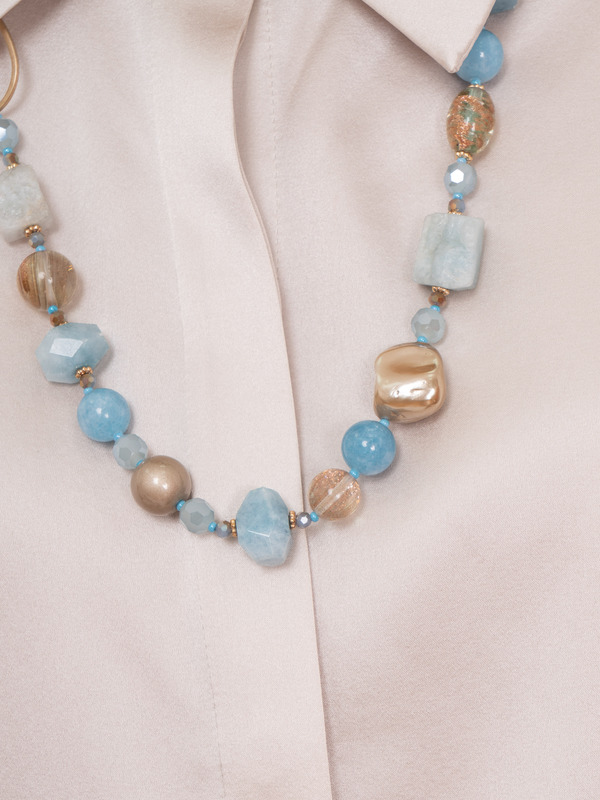 344698/21-02 Бусы Ледяной дворец кор. Ярославна