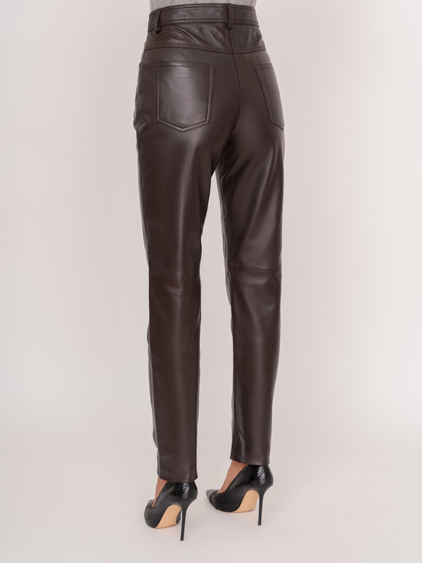 ЭORNATO/м/22-02 Брюки кожаные Luisa Spagnoli