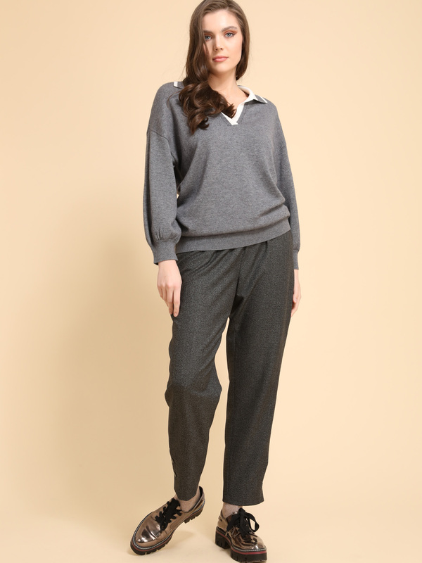 Э5525-224/23-02 Джемпер с воротником поло Franco Vello