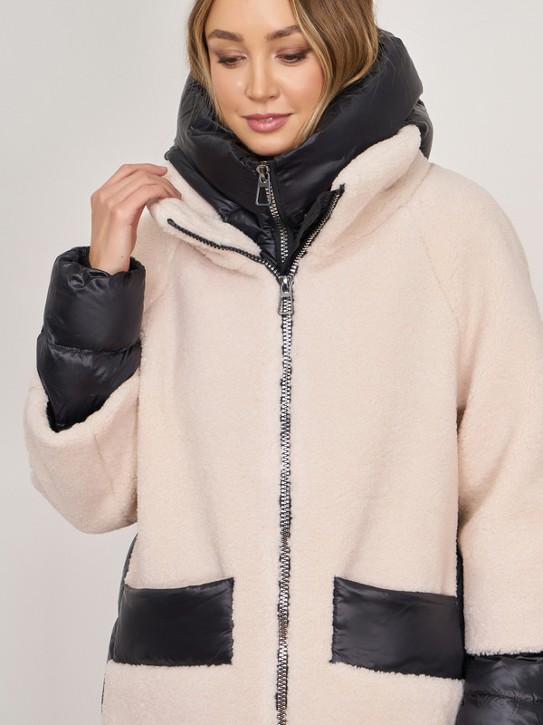 Э3362-223/22-02 Пальто утепленное иск. мех Franco Vello