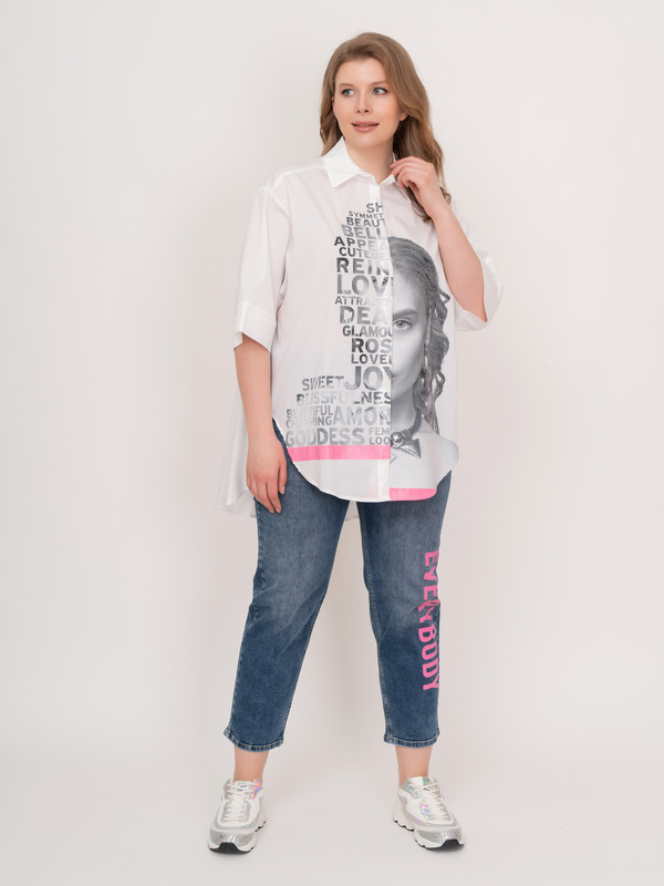 Э7702.2022/22-01 Брюки джинсовые Mat Fashion